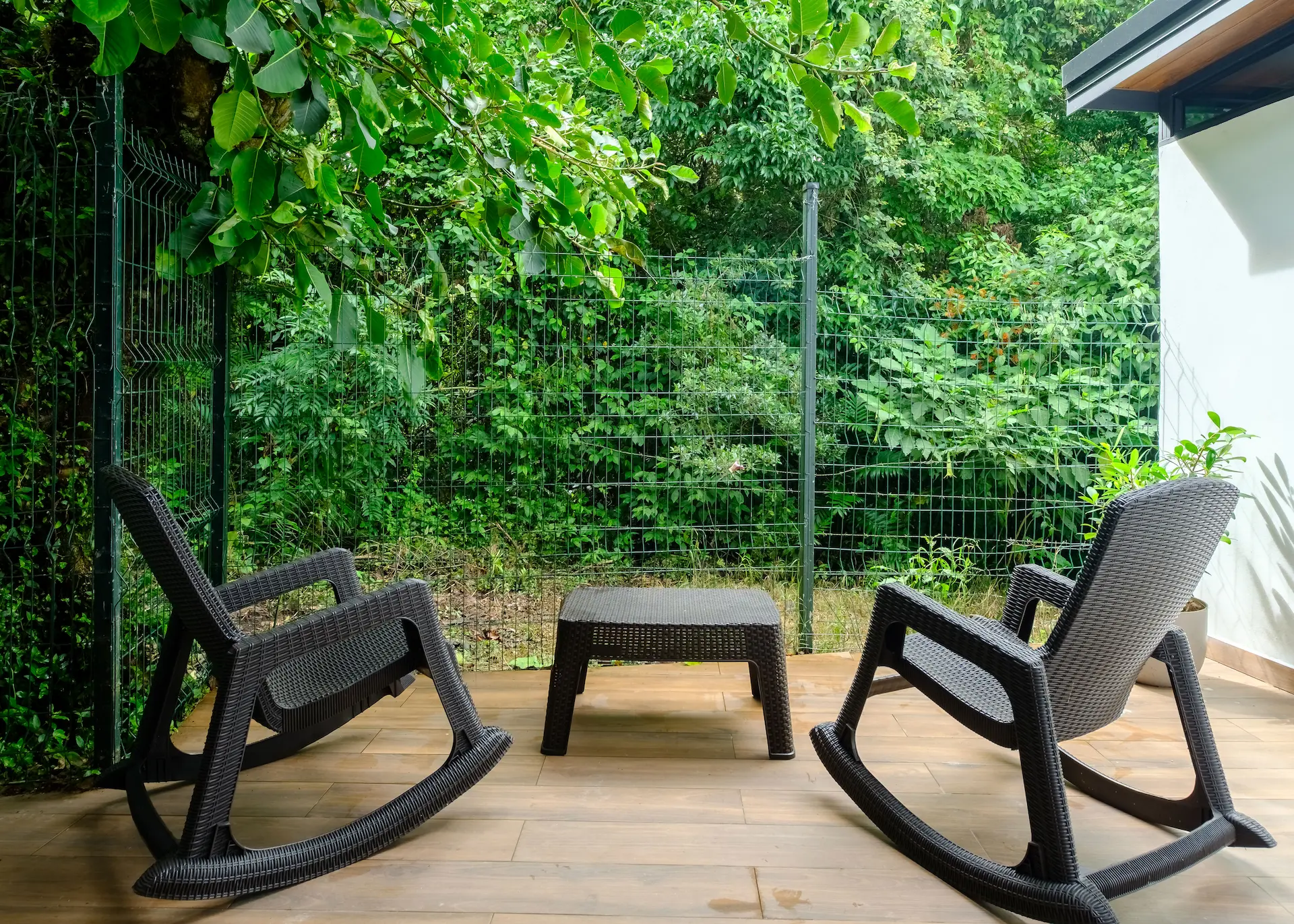 Private terrace with forest views at a mountain suite near Po&aacute;s Volcano, Costa Rica