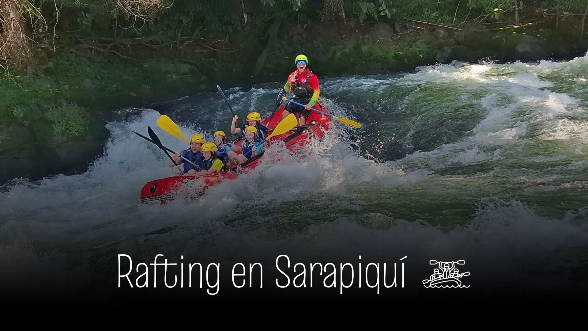 White water rafting on the Sarapiquí river in Costa Rica