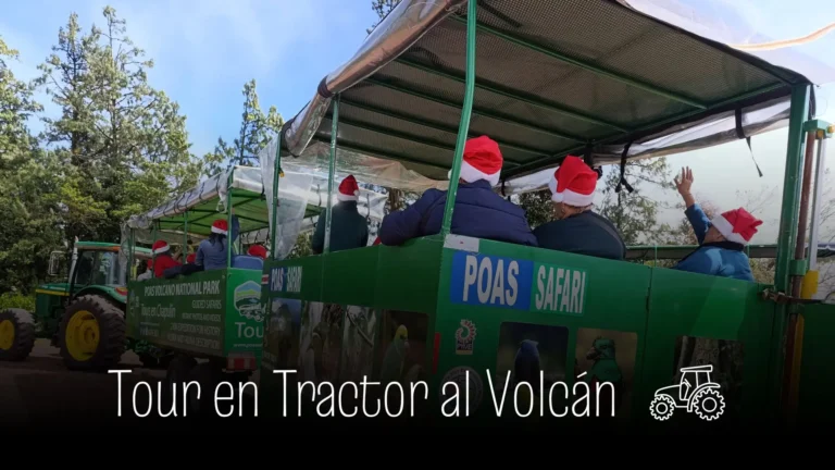 Tour en tractor al parque nacional volcan poas